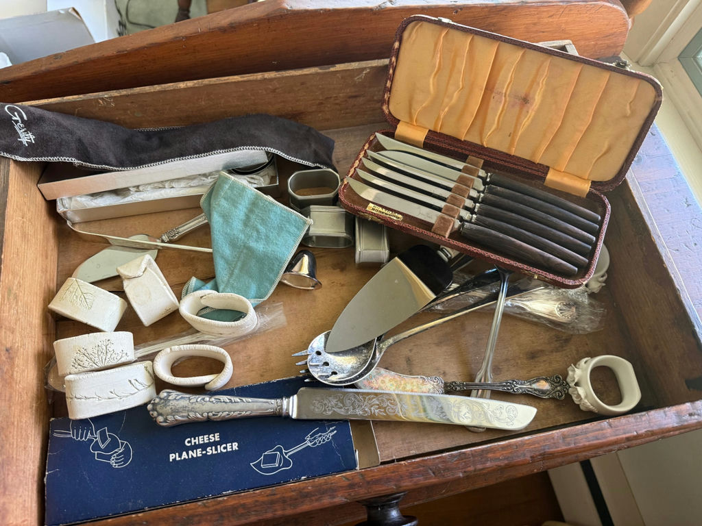 Lot Misc. Flatware, Napkin Rings Etc. - image 1 of 1