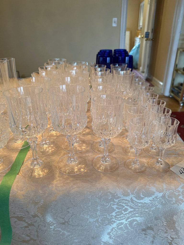 Crystal Cristal D’Arques stemware  - image 1 of 7