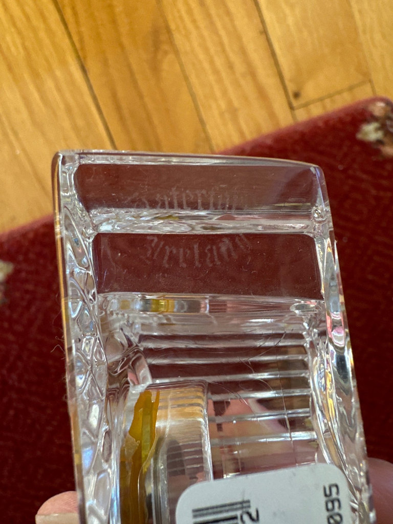 Crystal glass desk clock with bowls and state dishes - image 9 of 13