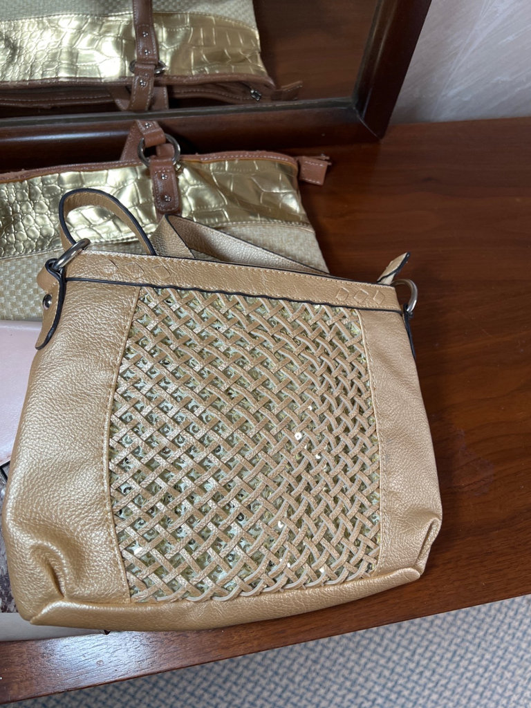 Assorted handbags, hats, and scarves - image 2 of 8