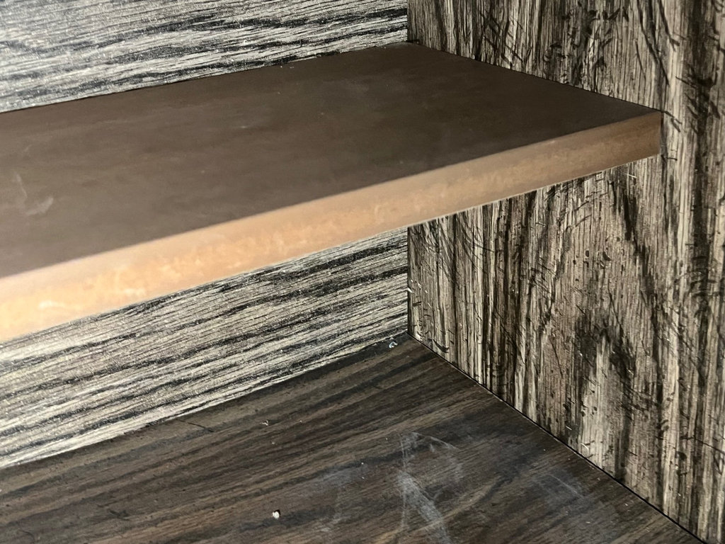 Dark Wood China Cabinet with Glass-Front Display and Paneled Base - image 7 of 12