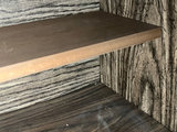 Dark Wood China Cabinet with Glass-Front Display and Paneled Base - thumbnail 7 of 12