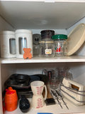 Kitchenware collection: measuring cups, jars, bakeware, and a handheld mixer - thumbnail 1 of 7