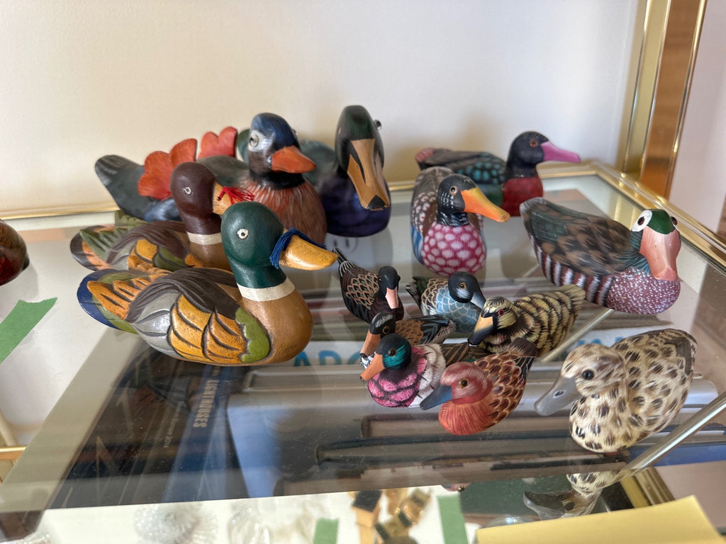 Hand-painted wooden ducks  - image 1 of 21