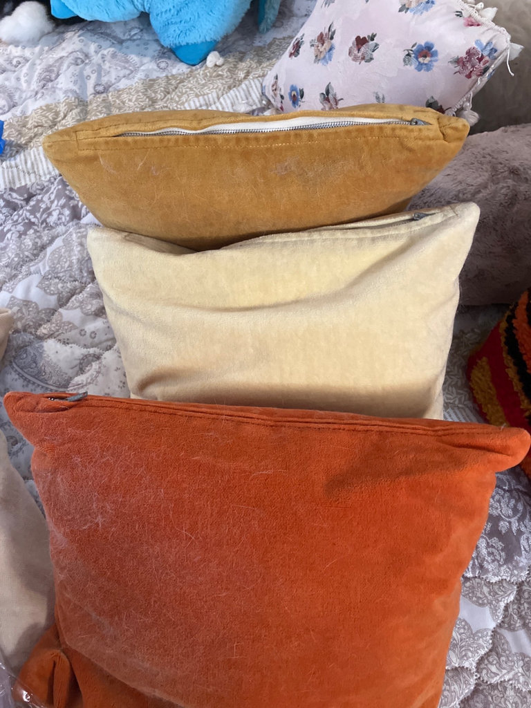 Assorted decorative cushions and plush toys - image 6 of 8