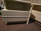 Pair of beige two-drawer nightstands - thumbnail 4 of 13