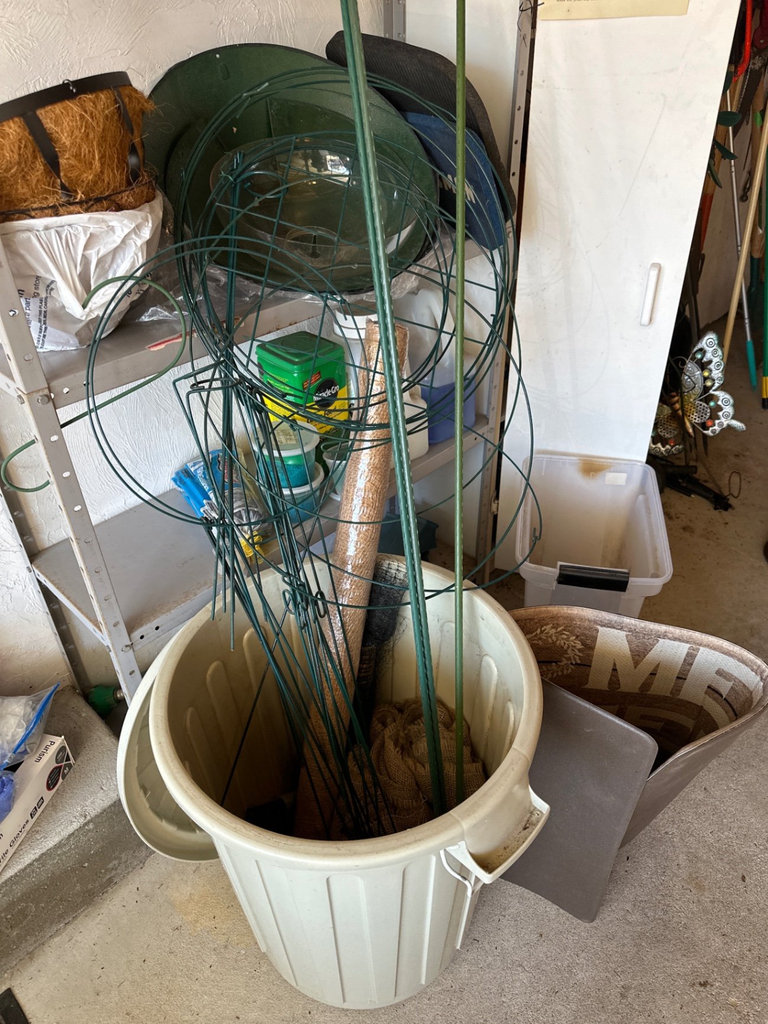 Garden supplies, plant supports, and lawn care items - image 9 of 10