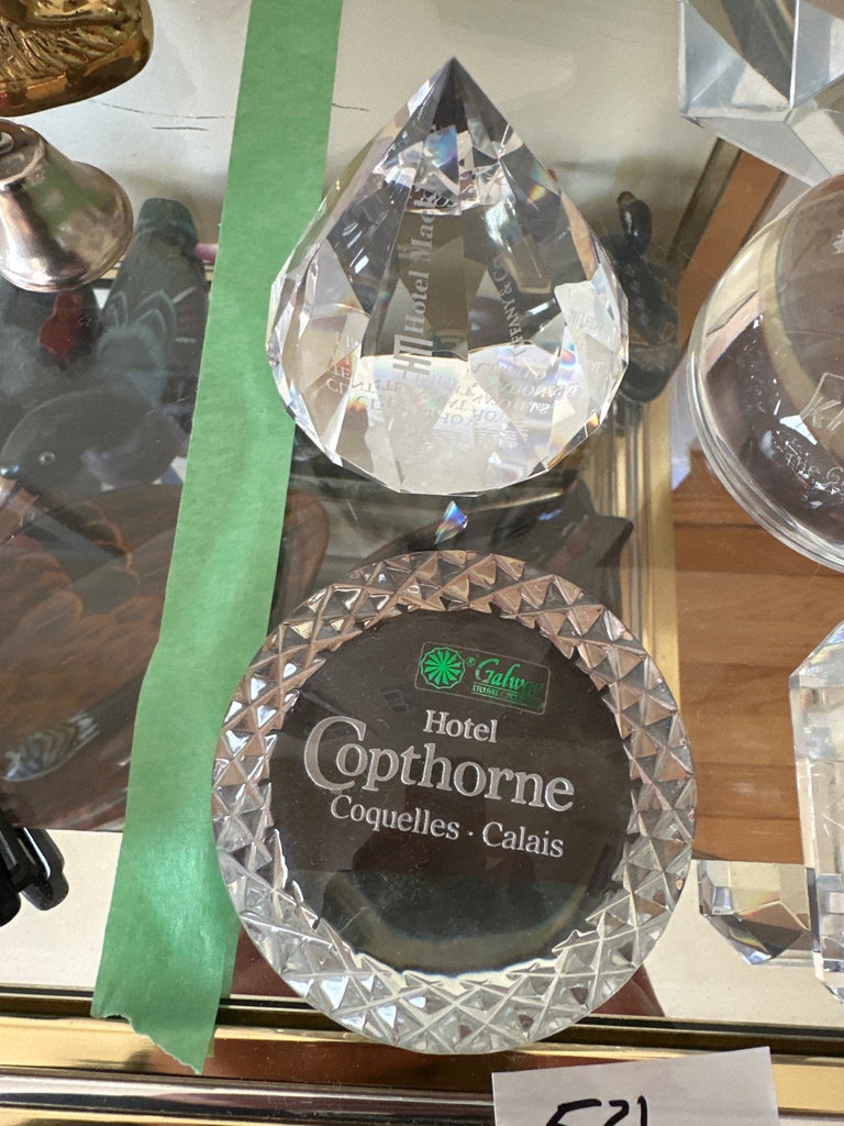 Crystal awards and a model airplane trophy - image 7 of 9