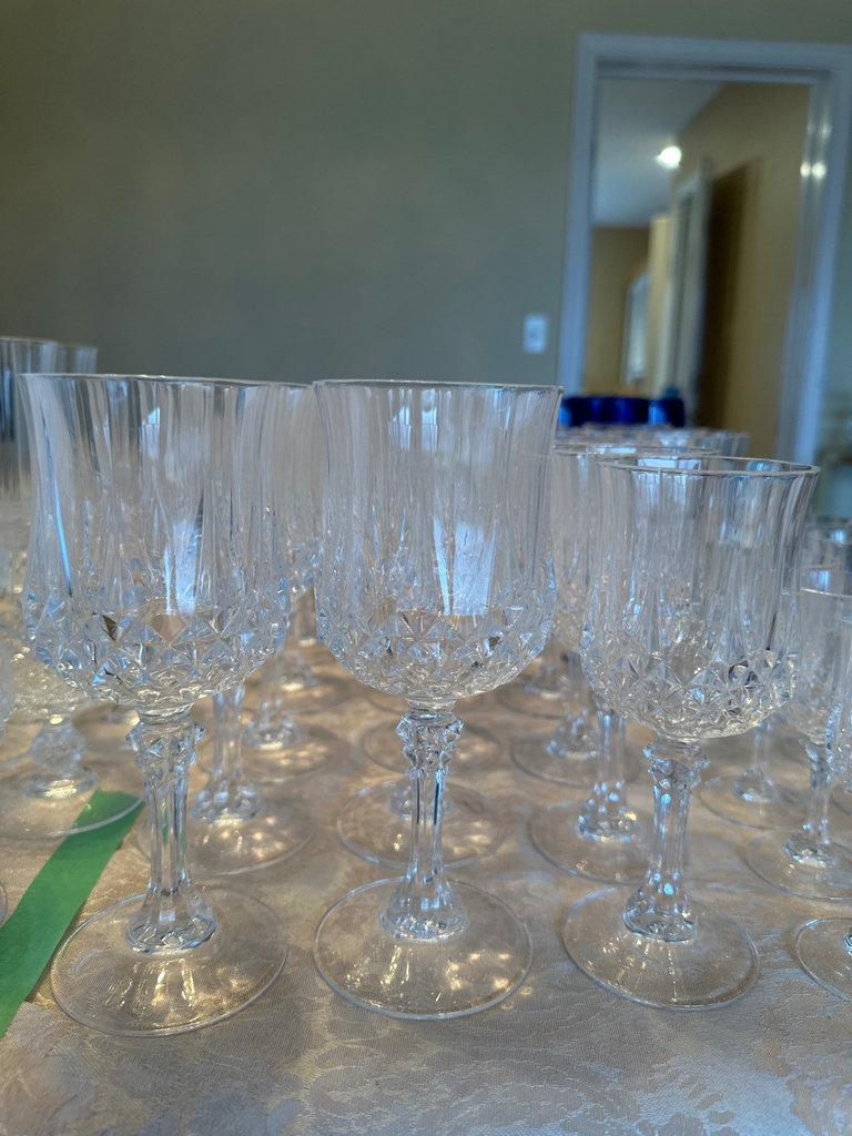 Crystal Cristal D’Arques stemware  - image 2 of 7