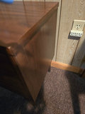 Two-drawer mid-century wooden nightstand - thumbnail 4 of 7