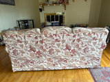 Floral patterned upholstered sofa with cushions - thumbnail 2 of 7