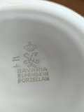 Porcelain tea set with blue and floral designs - thumbnail 3 of 10