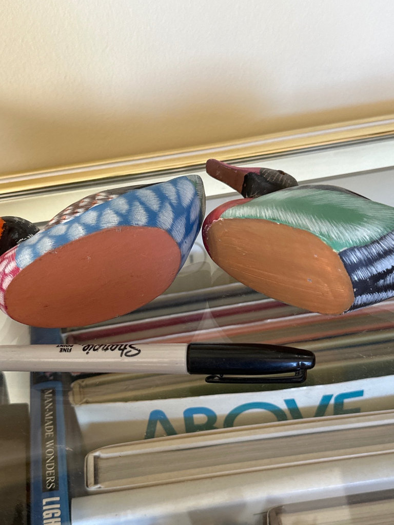Hand-painted wooden ducks  - image 10 of 21