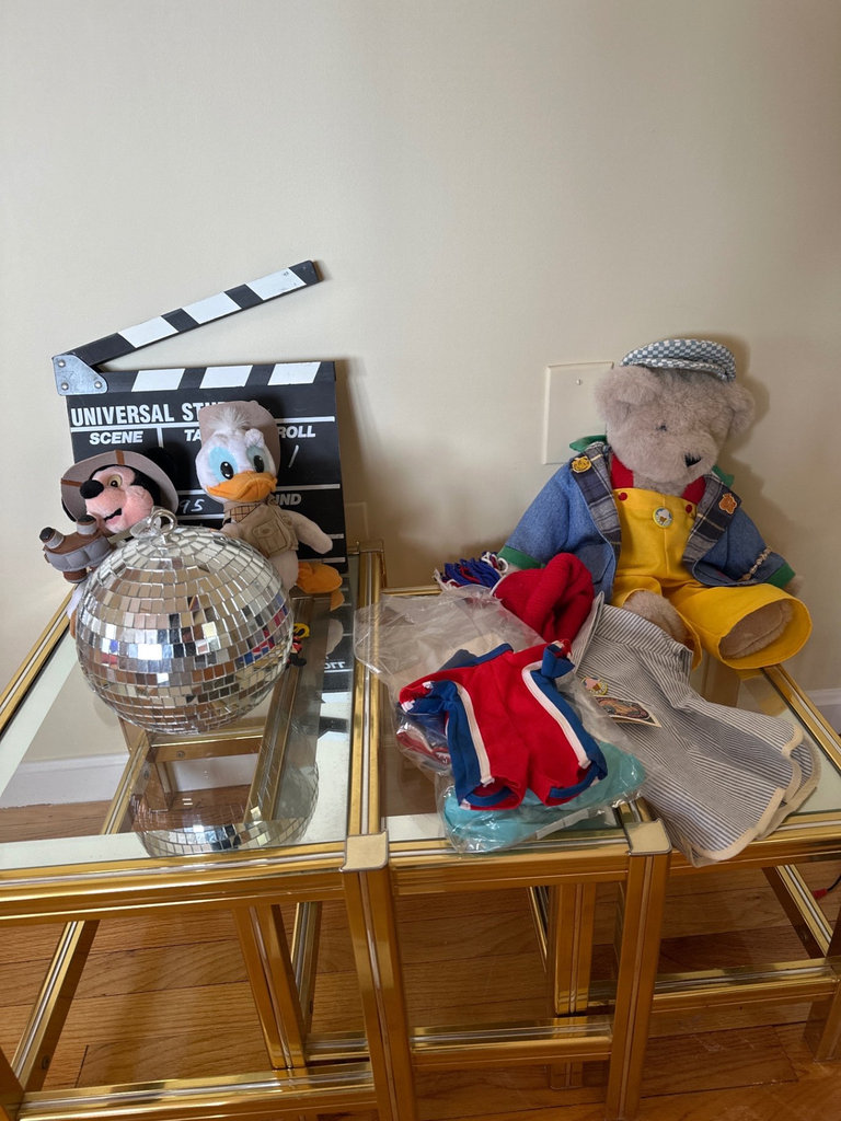 Disney plush toys,Capperboard and mirror disco ball - image 1 of 12