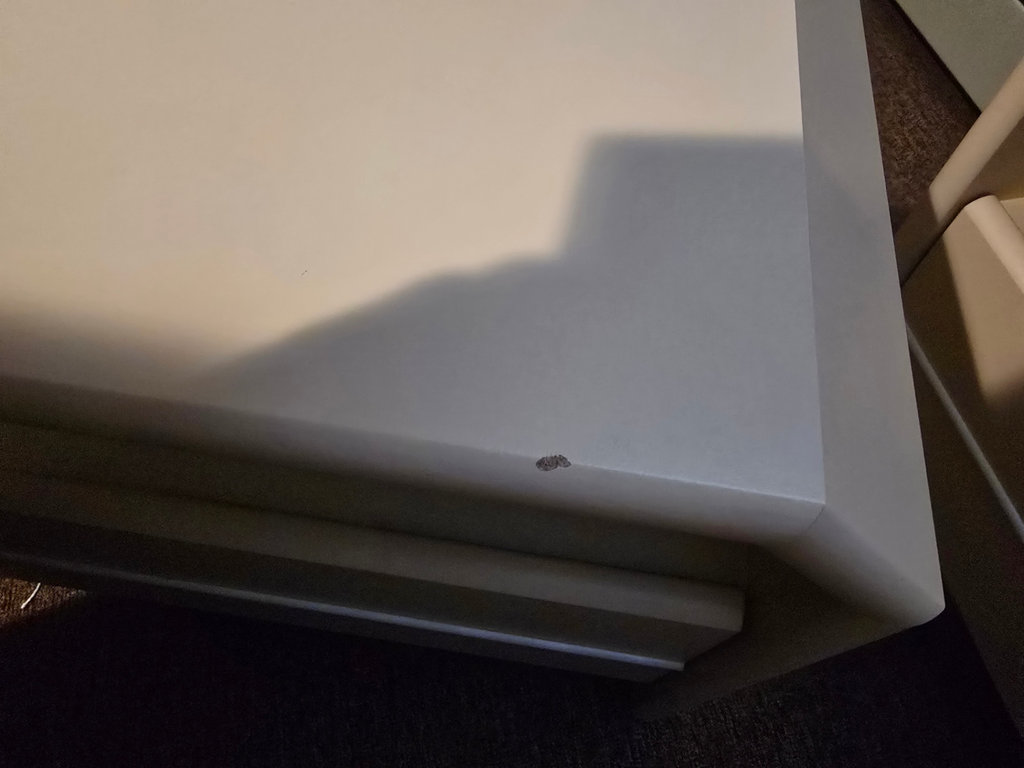 Pair of beige two-drawer nightstands - image 6 of 13
