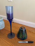 Candle holders, Faux flowers in vases - thumbnail 10 of 11
