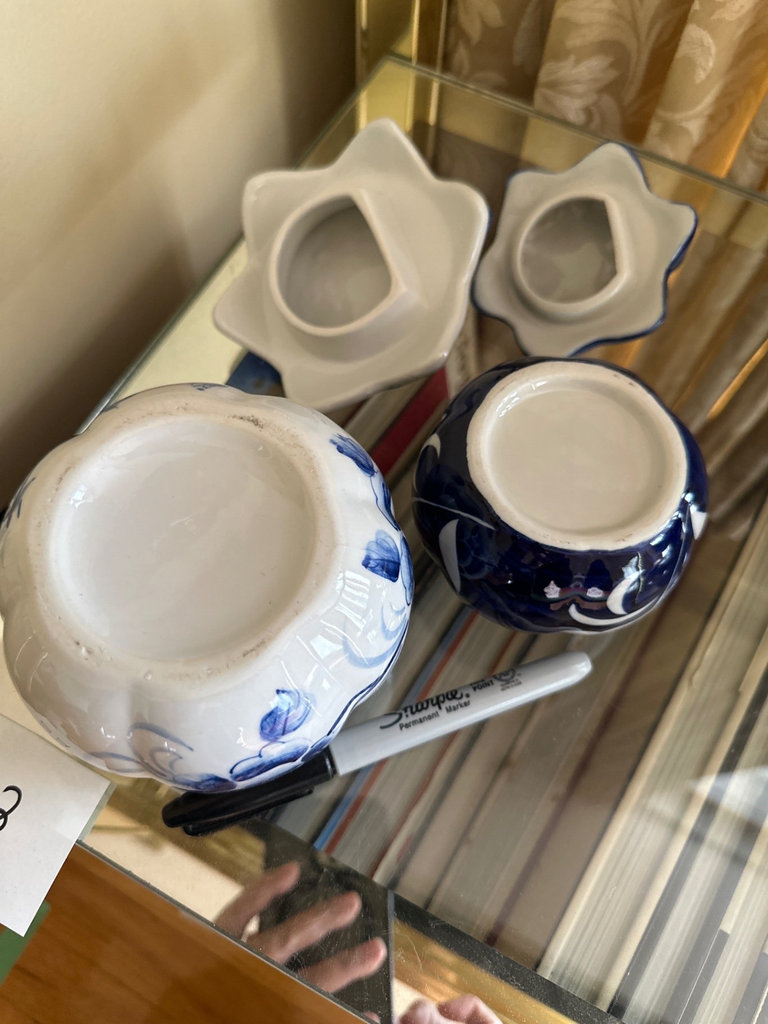 Blue and White Ceramic Porcelain Collection - image 3 of 12