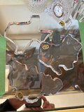 Crystal glass desk clock with bowls and state dishes - thumbnail 12 of 13