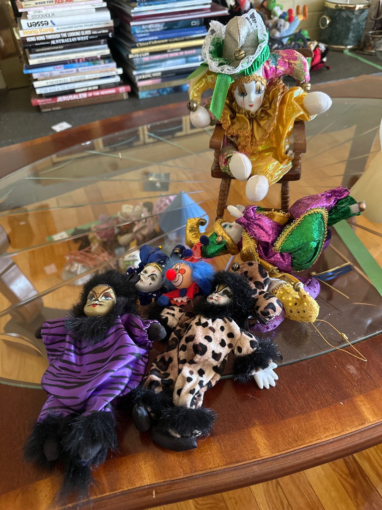 Porcelain dolls,miniature wooden chair, More  - image 1 of 8