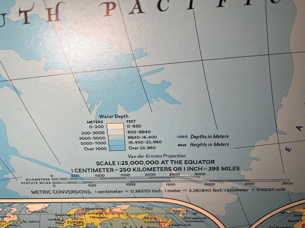National Geographic World Map Poster (1986) - image 2 of 4