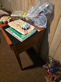 Singer sewing machine with knitting books and craft supplies - thumbnail 20 of 21