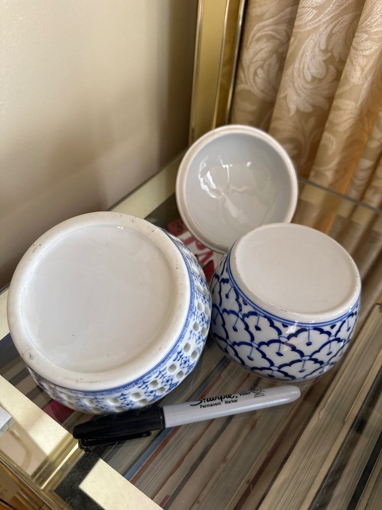 Blue and White Ceramic Porcelain Collection - image 5 of 12