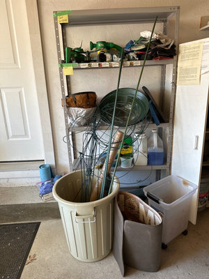 Garden supplies, plant supports, and lawn care items - Image 1 of 10