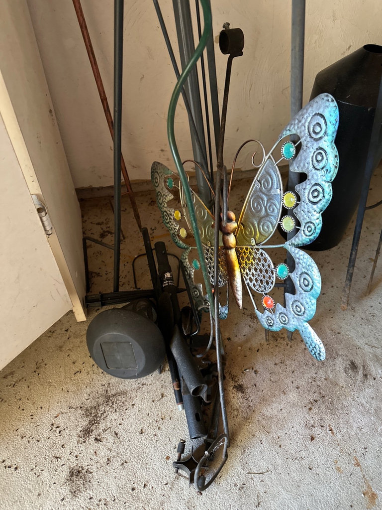 Metal garden decor, wind spinners, more  - image 2 of 6