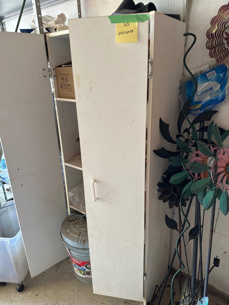 White tall storage cabinet  - image 2 of 5