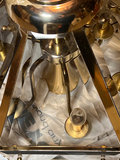 Brass and Glass Chandeliers with Wiring and Hardware - thumbnail 4 of 8