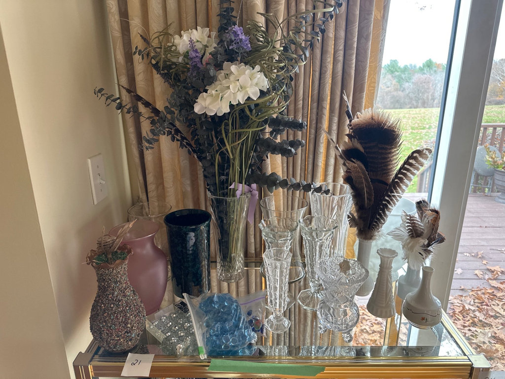 Wedgwood and Rosenthal vases,Cut Glass, more  - image 1 of 13