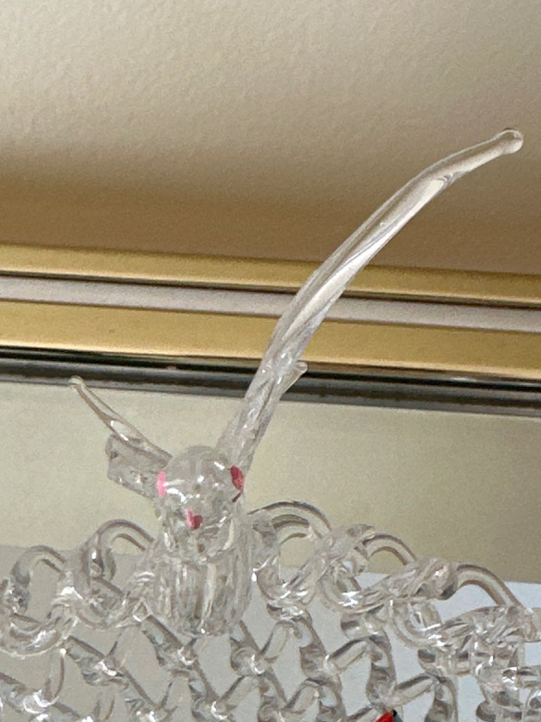 Crystal glass desk clock with bowls and state dishes - image 11 of 13