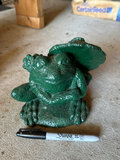 Green frog garden statue set - thumbnail 11 of 12