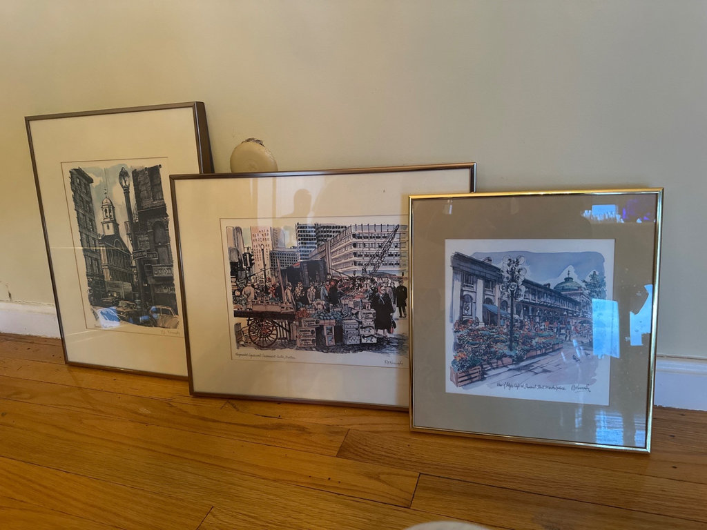 Set of Robert Kennedy Boston cityscape art prints - image 1 of 12