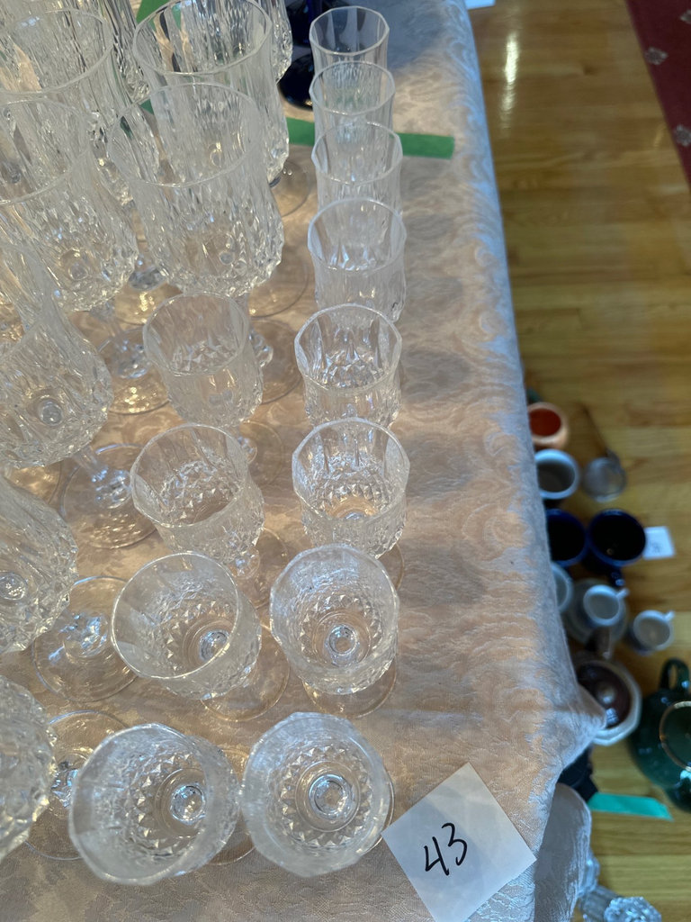 Crystal Cristal D’Arques stemware  - image 6 of 7