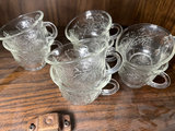 Vintage punch bowl with glasses - thumbnail 2 of 6