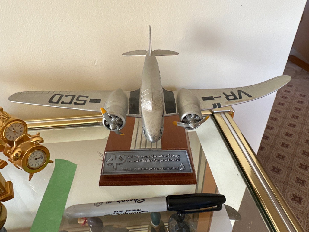 Crystal awards and a model airplane trophy - image 9 of 9