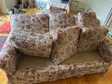 Floral patterned upholstered sofa with cushions - thumbnail 6 of 7