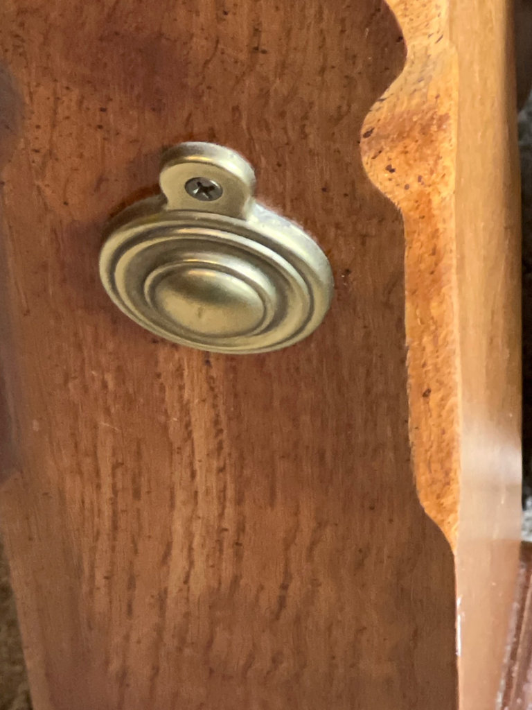 Wooden four-poster king bed frame - image 2 of 4