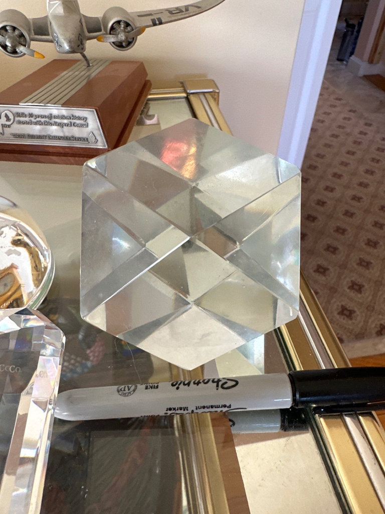 Crystal awards and a model airplane trophy - image 4 of 9