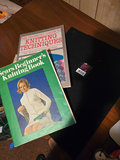 Singer sewing machine with knitting books and craft supplies - thumbnail 8 of 21
