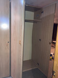 One light-wood wardrobes with hanging rail - thumbnail 3 of 5