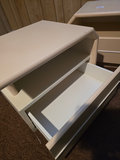 Pair of beige two-drawer nightstands - thumbnail 2 of 13