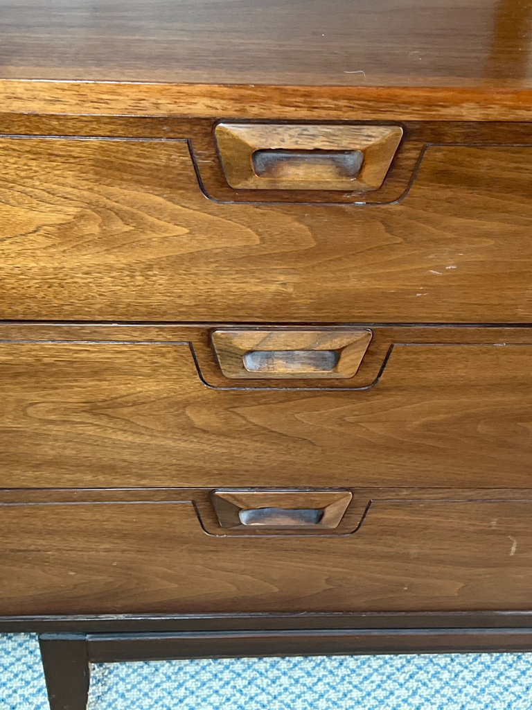 Mid-century-modern dresser with mirror - image 2 of 6