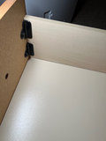 Wooden storage cabinet with glass doors and drawers - thumbnail 5 of 5