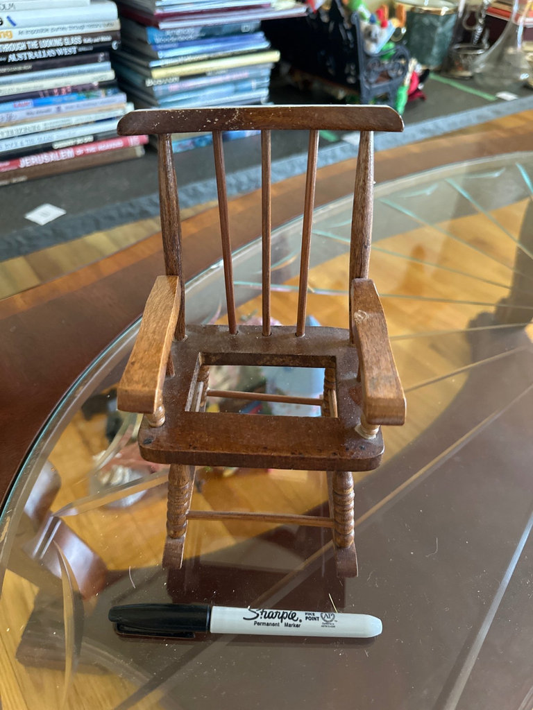 Porcelain dolls,miniature wooden chair, More  - image 3 of 8