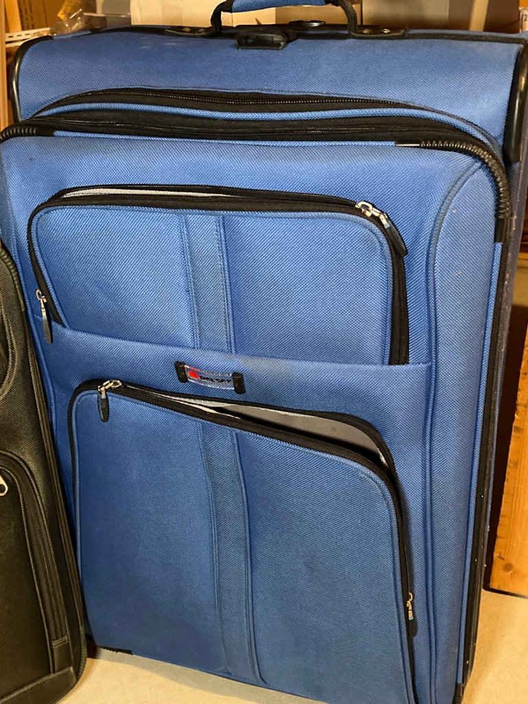 Two Delsey suitcases in black and blue - image 4 of 6