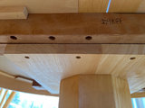 Round tile-top dining table with pedestal base - thumbnail 6 of 6