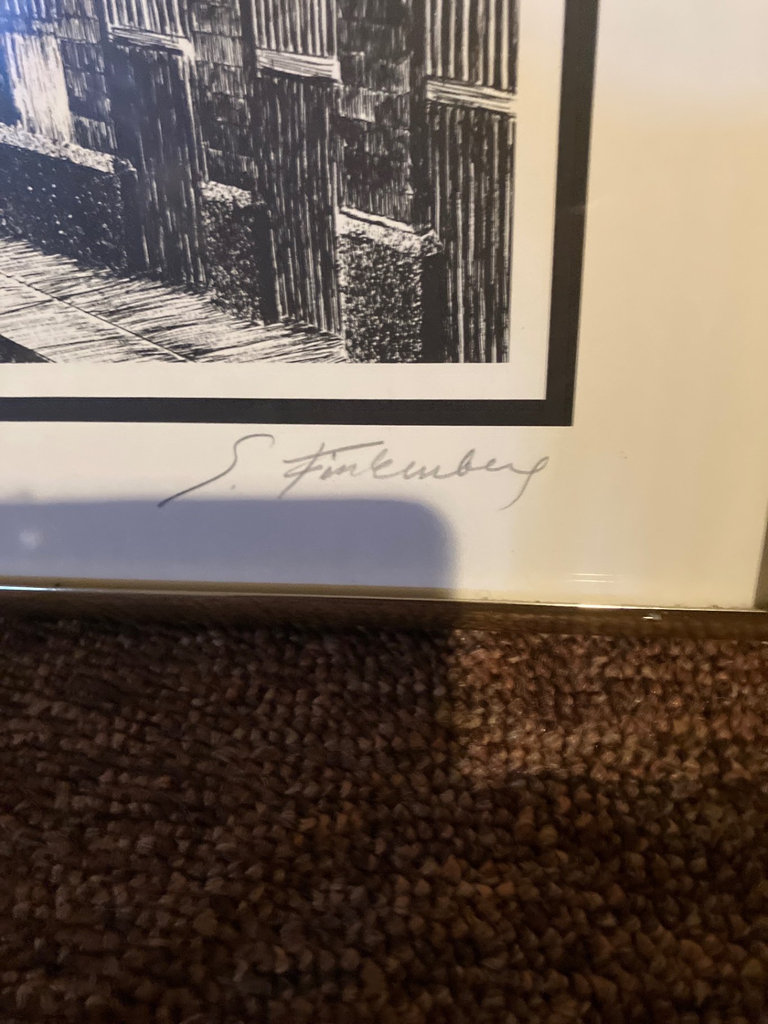 Set of framed black-and-white cityscape and architectural prints - image 10 of 13