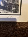 Set of framed black-and-white cityscape and architectural prints - thumbnail 10 of 13